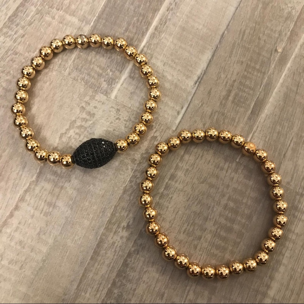 2PC Golden Stretchable Bracelet - Picture 5 of 7